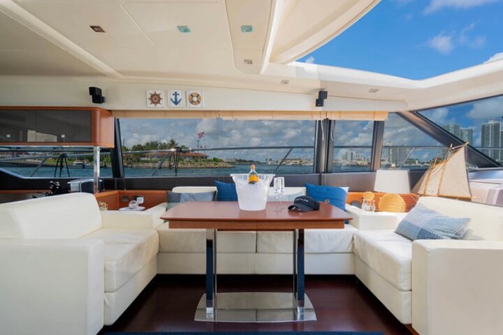 62' Yacht Tour In Miami Beach With Captain And Private Boat Rental - thumb 4